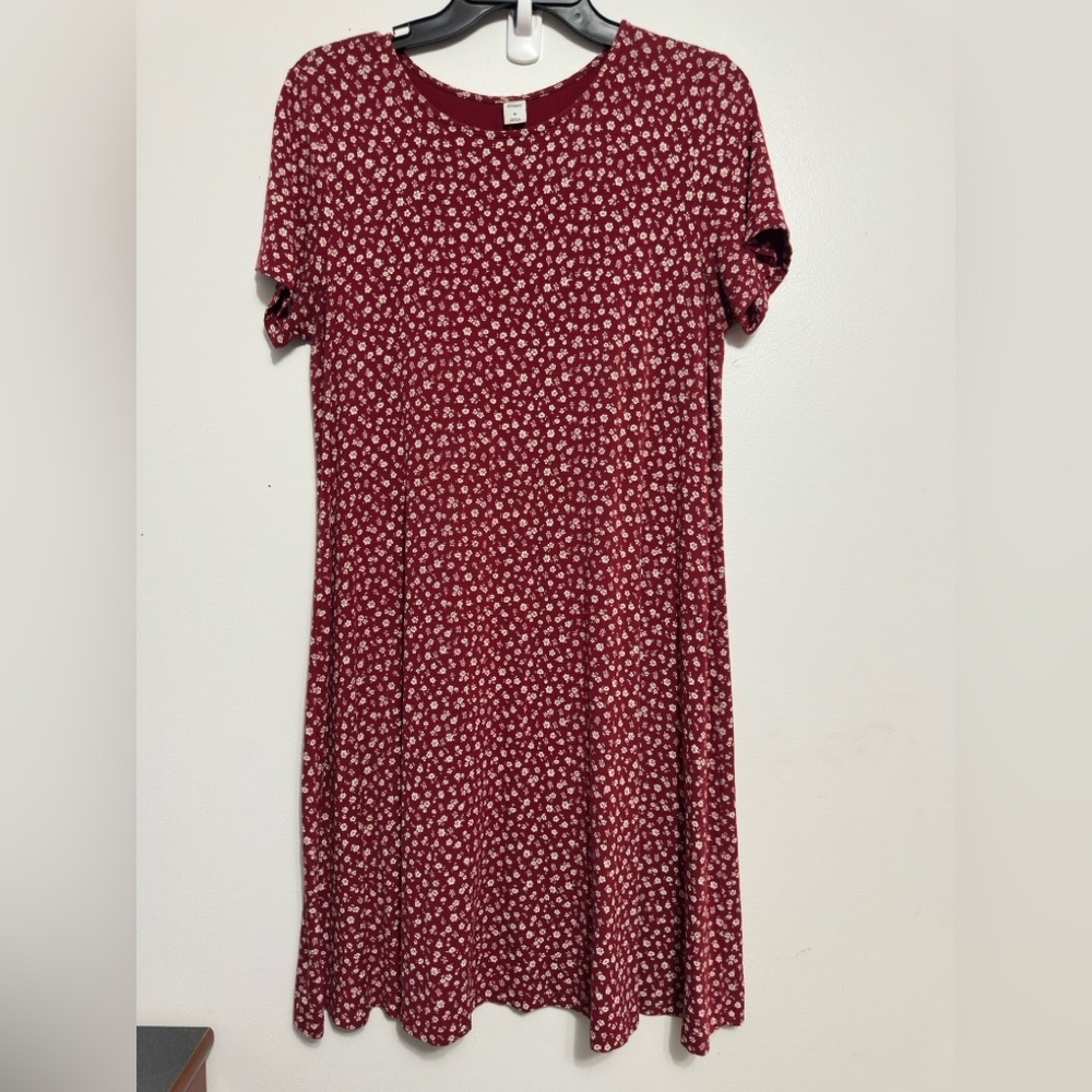 Old Navy Red Floral Mini Dress